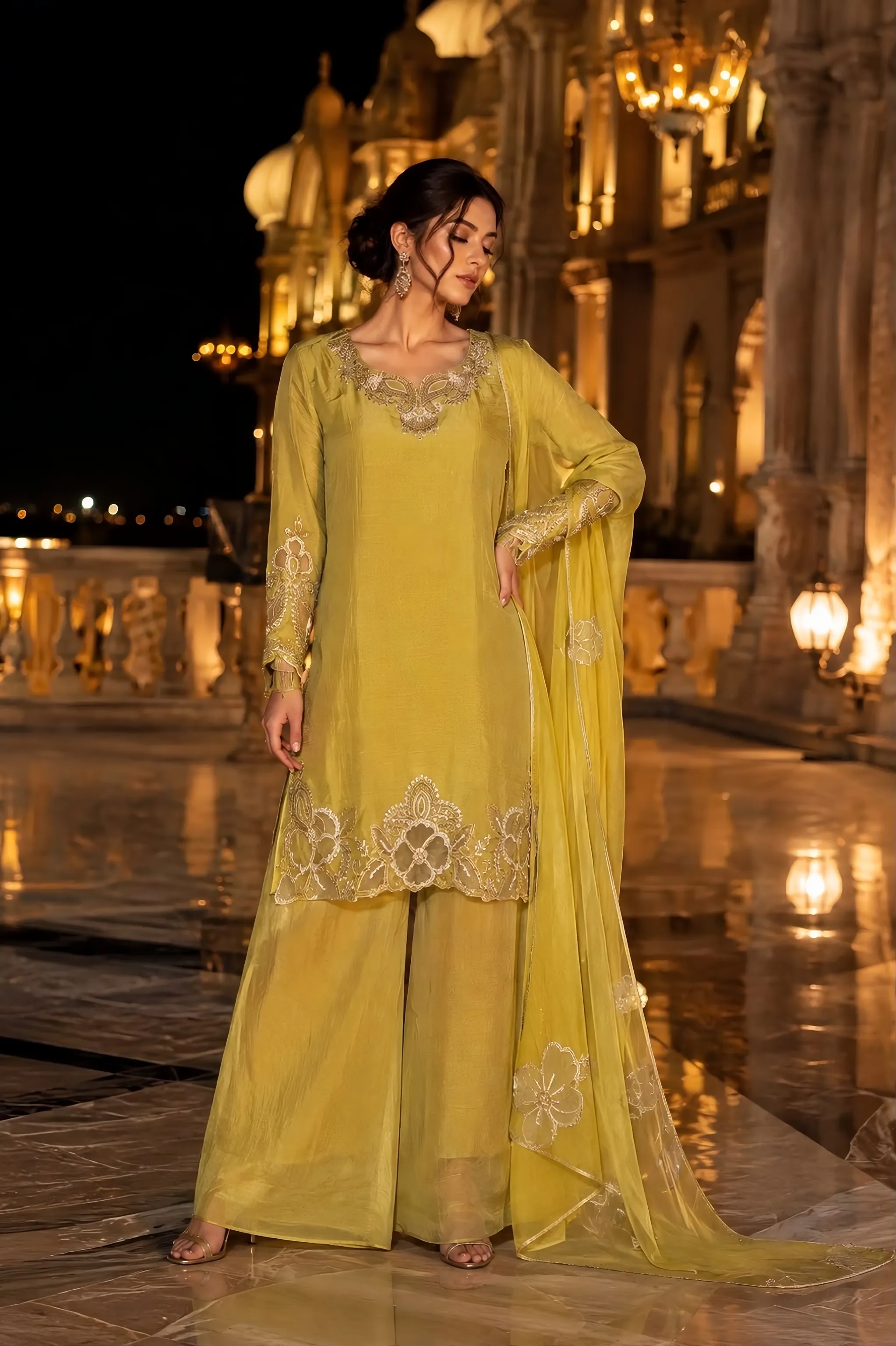 Royal Blue Slit Anarkali